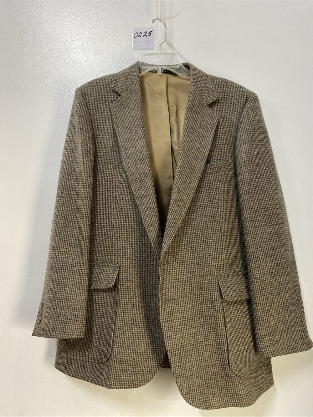 Imperial By Haggar Brown Tweed Sport Coat Size 42R Made In The USA